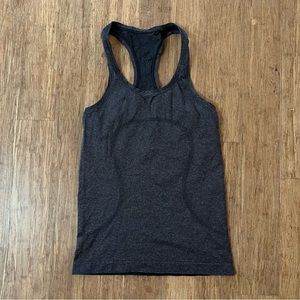 Lululemon Swiftly Tech Racerback Black / Silver, Sz 6